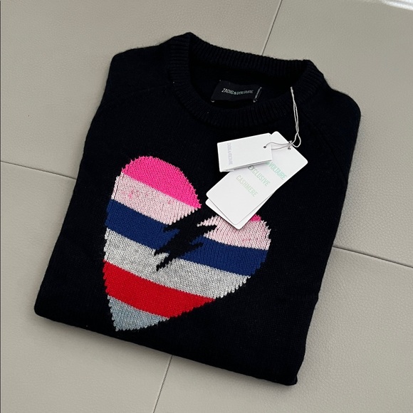 NWT - Zadig & Voltaire Baly Bis Cashmere Sweater (#10323) - Picture 7 of 12